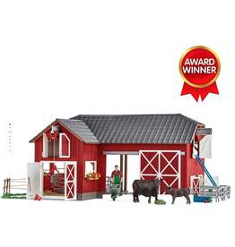 Schleich Large Farm with Black Angus