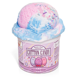 Kawaii Slime Cotton Candy Scented Ice Cream Pint Slime
