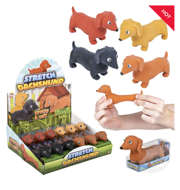 The Toy Network 4.5" Stretch Dachshund