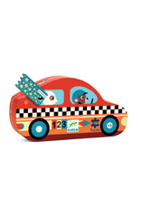 Djeco 16 Pieces Silhouette Puzzle The Racing Car