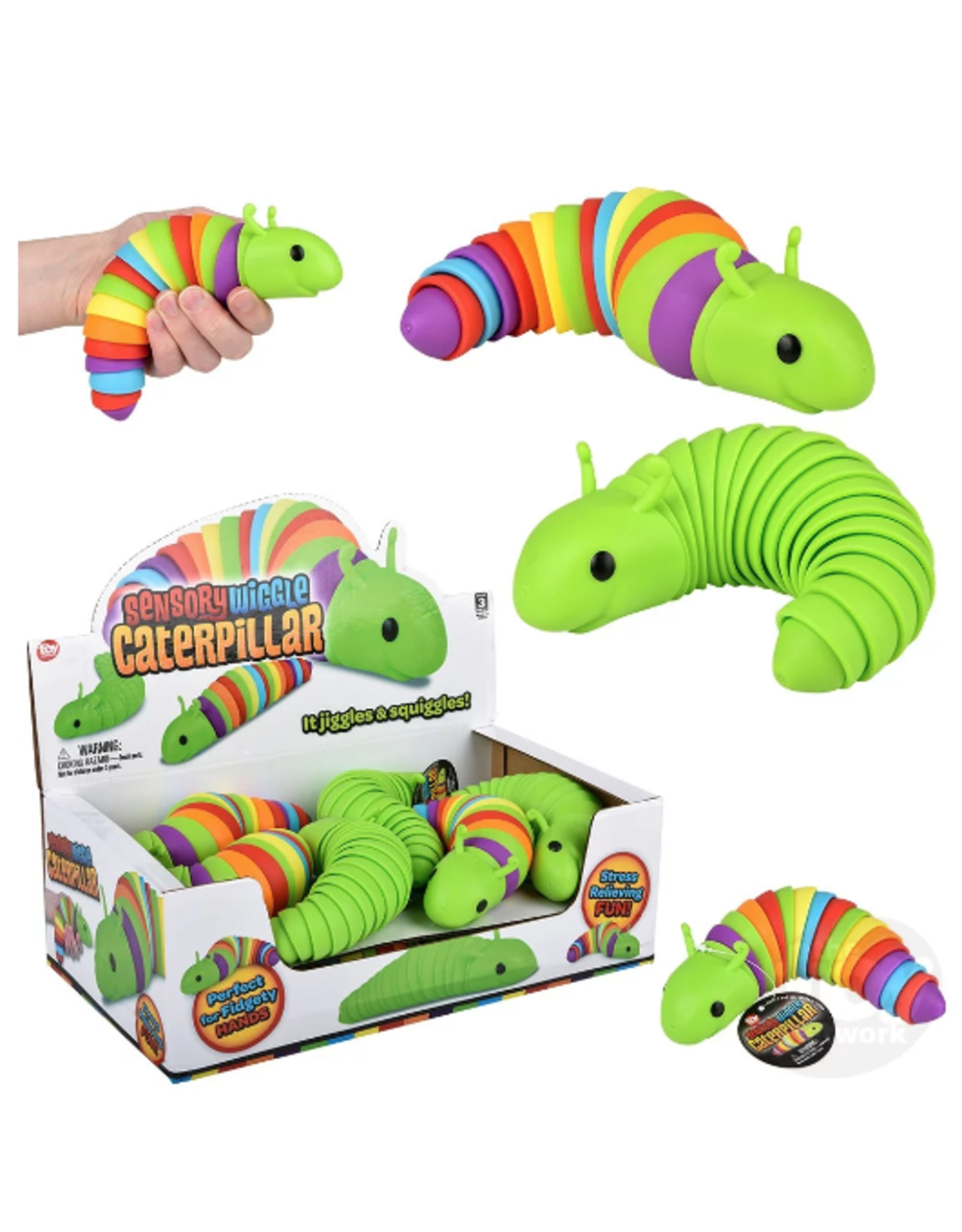 The Toy Network 7.5"  Wiggle Sensory Caterpillar