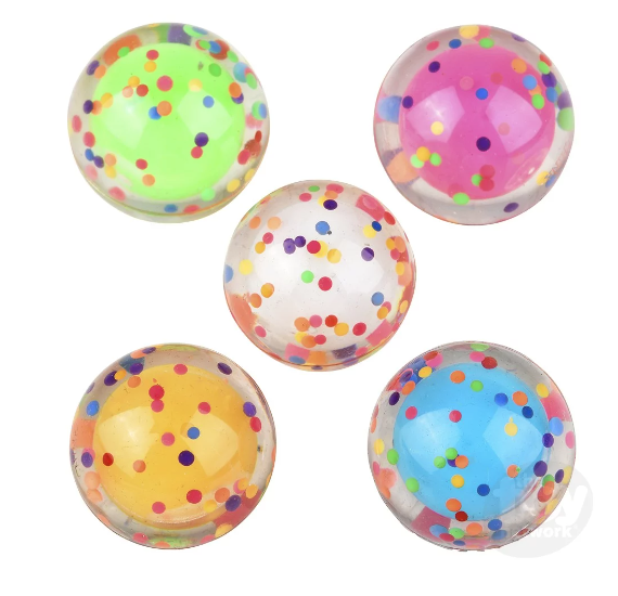 1.75" LightUp Confetti Hi Bounce Ball Angellina's Toy Boutique