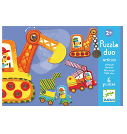 Djeco Puzzle Duo Articulo Vehicles