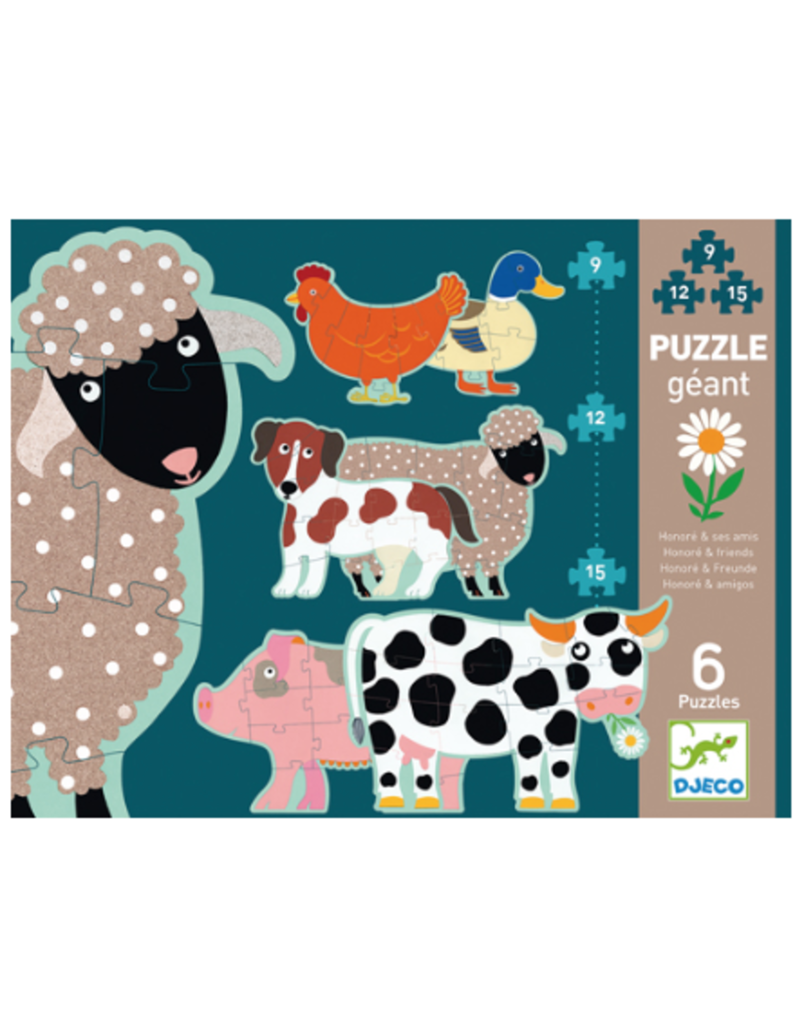 Djeco Honore & Friends Giant Puzzle