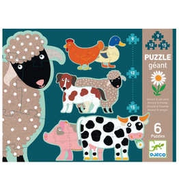 Djeco Honore & Friends Giant Puzzle