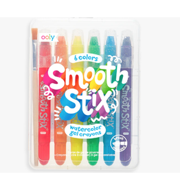 Ooly Smooth Stix Watercolor Gel Crayons Set of 6