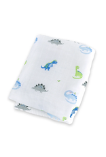 Lulujo Baby Cotton Muslin Swaddle Prehistoric Pals