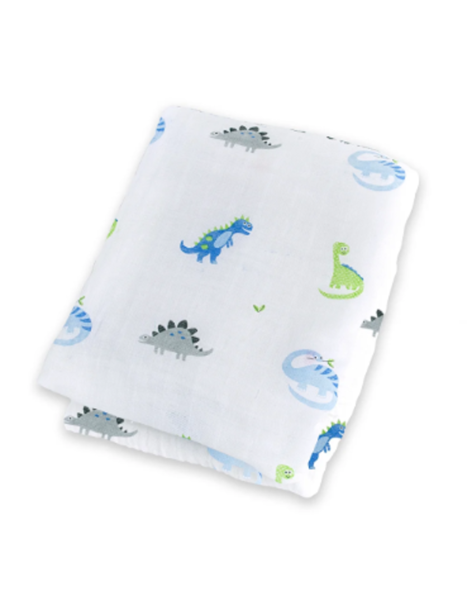 Lulujo Baby Cotton Muslin Swaddle Prehistoric Pals