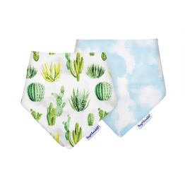 Tiny Twinkle Kaffle Bandana Bib 2PK, Cacti Set