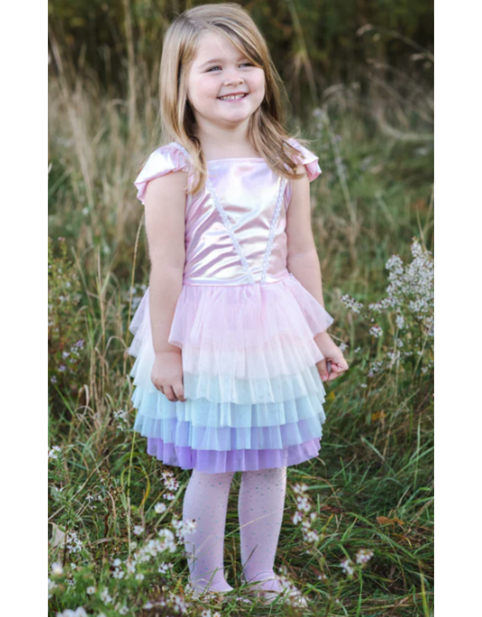 Great Pretenders Rainbow Ruffle Tutu Dress 5-6