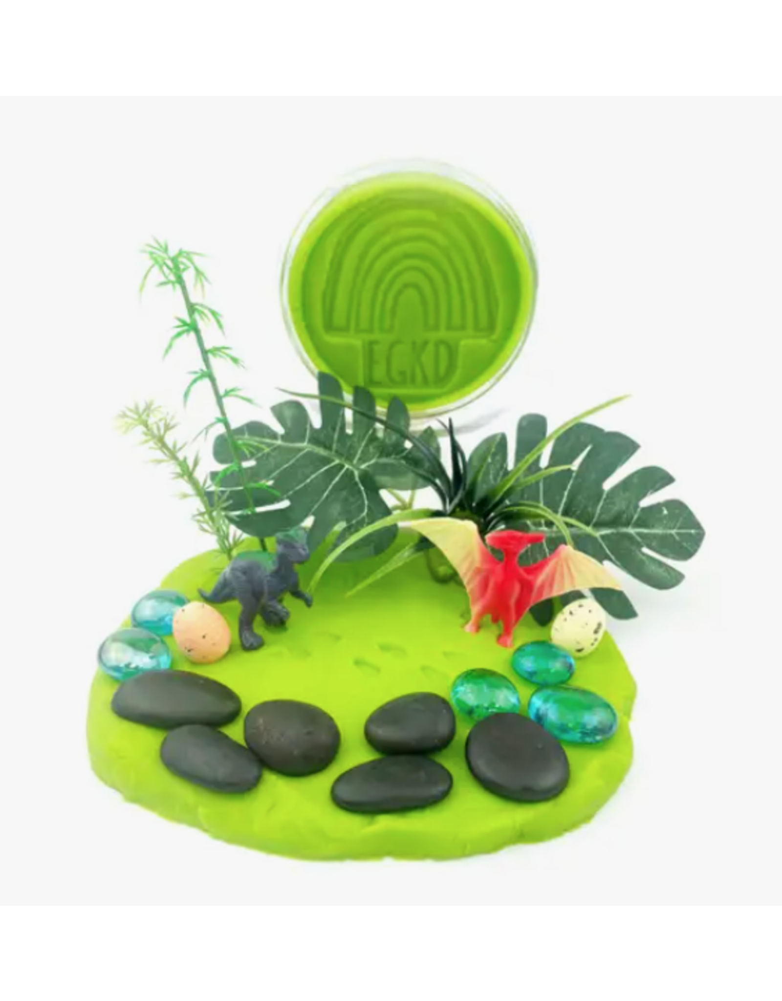Earth Grown KidDoughs Dino Jungle Watermelon Play Dough Kit
