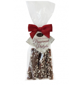 anDea Chocolates Milk Chocolate Pretzels Rods with Peppermint