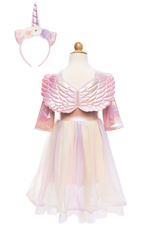 Great Pretenders Alicorn Dress w/ Wings and Headband Size 5/6