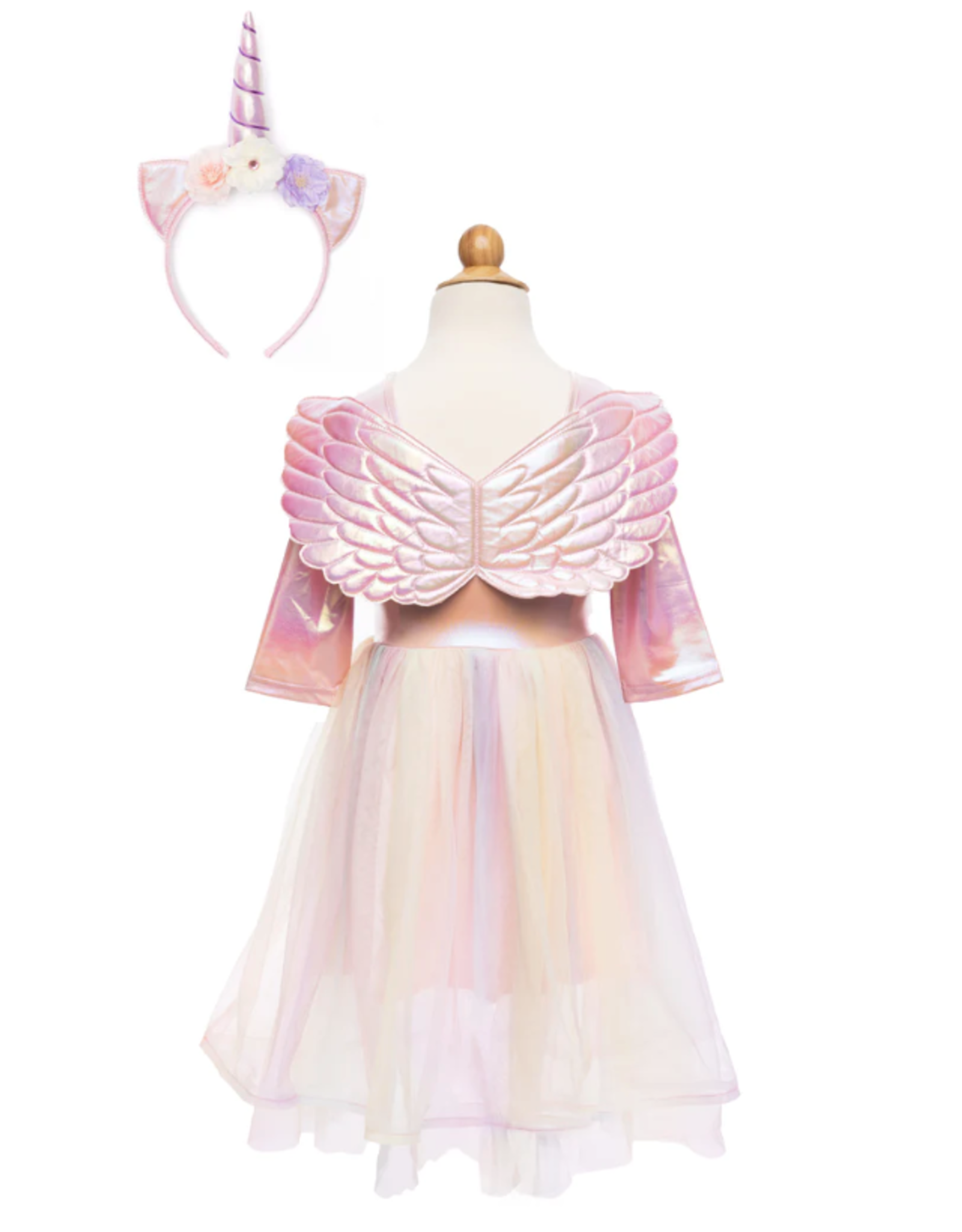 Great Pretenders Alicorn Dress w/ Wings and Headband Size 5/6