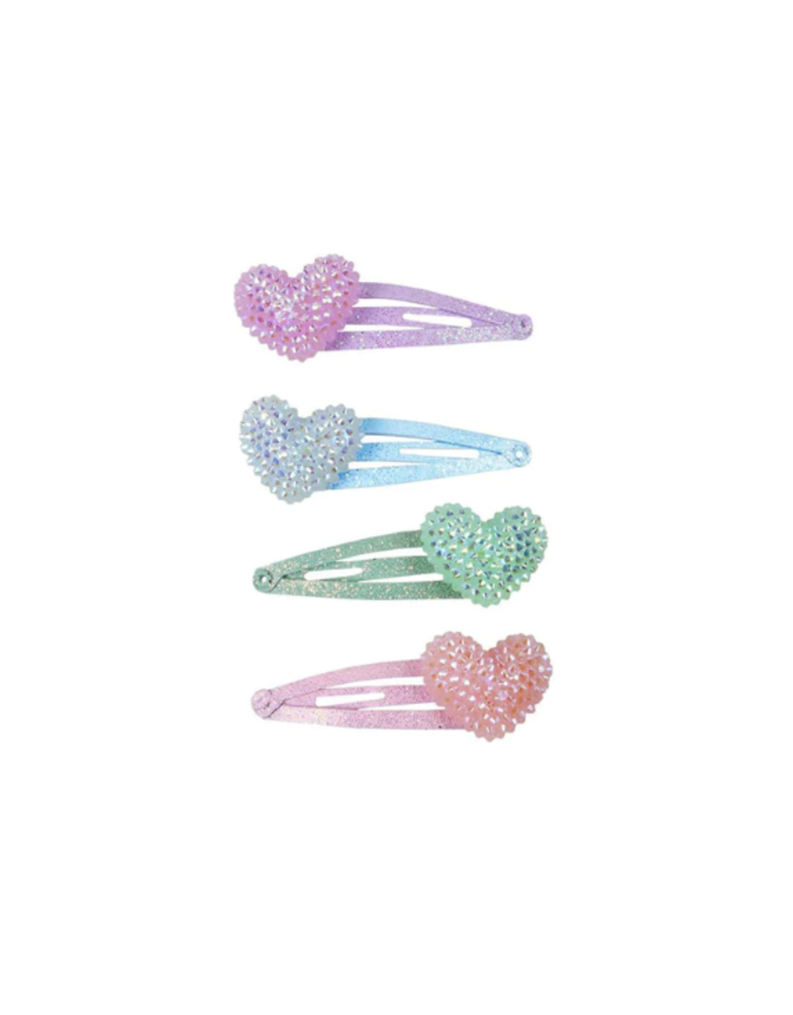 Great Pretenders Sparkle Heart Bobble Hairclip 4 Pack