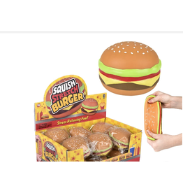 The Toy Network 3.25" Squish and Stretch Hamburger