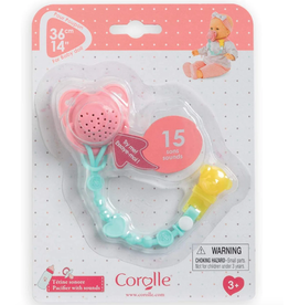 Corolle 14" Doll Pacifier with Sounds