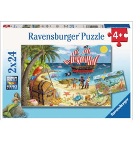Ravensburger Pirates And Mermaids 2x24 Pieces Puzzle