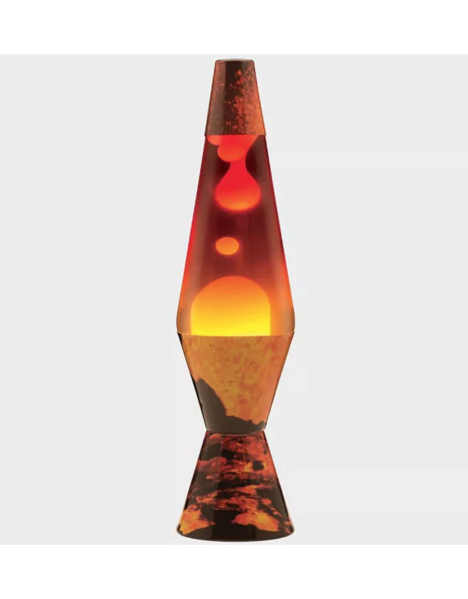 Schylling Lava Lamp Erupting Crater Yellow Red