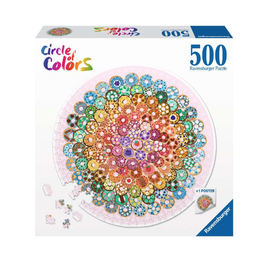Ravensburger Circle of Colours Donuts 500 Piece Puzzle