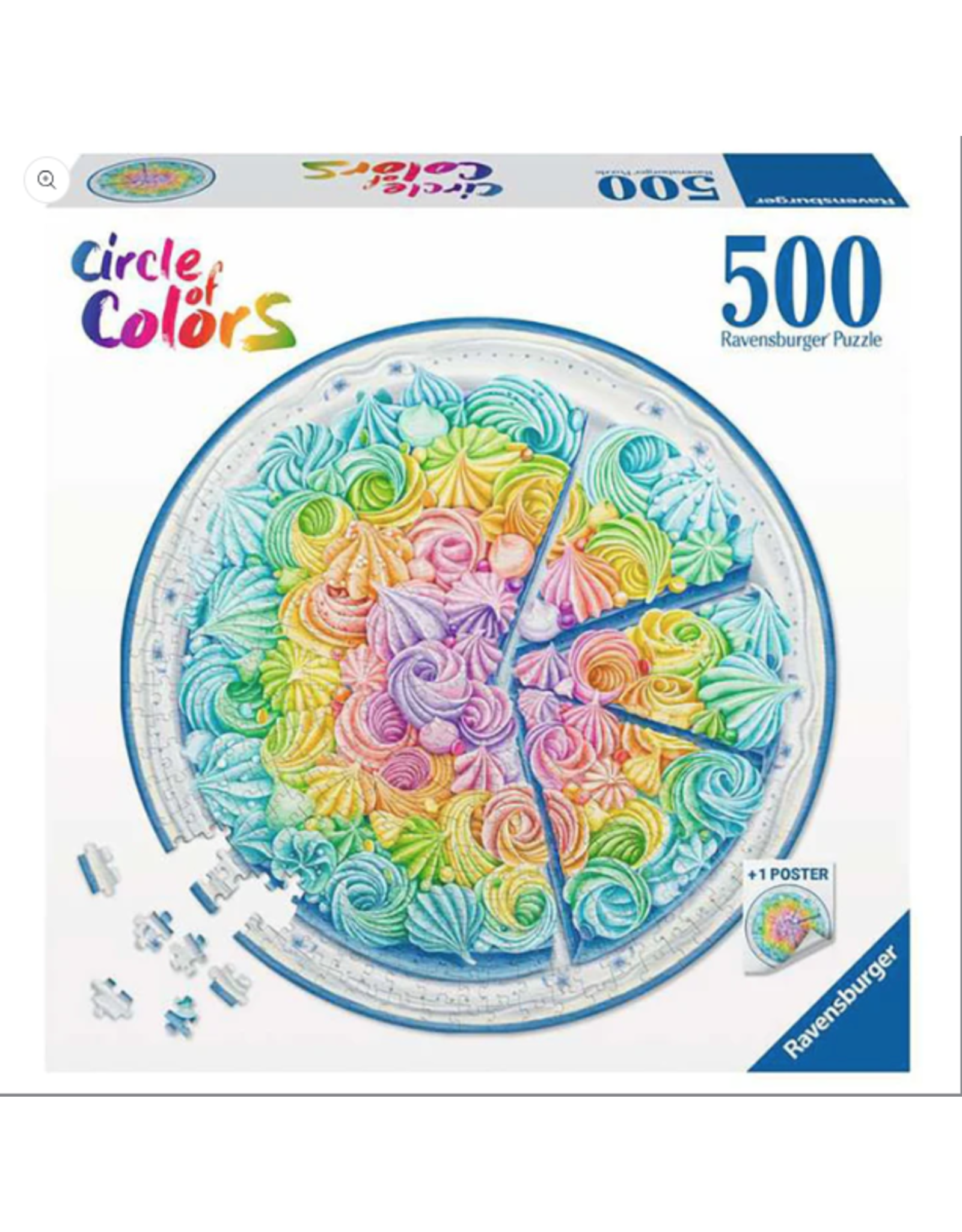 Ravensburger Circle of Colours Rainbow Cake 500 Piece Puzzle