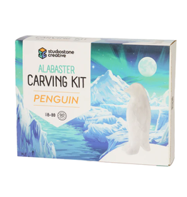 Studiostone Creative Penguin Alabaster Carving Kit