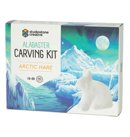 Studiostone Creative Arctic Hare Alabaster Carving Kit