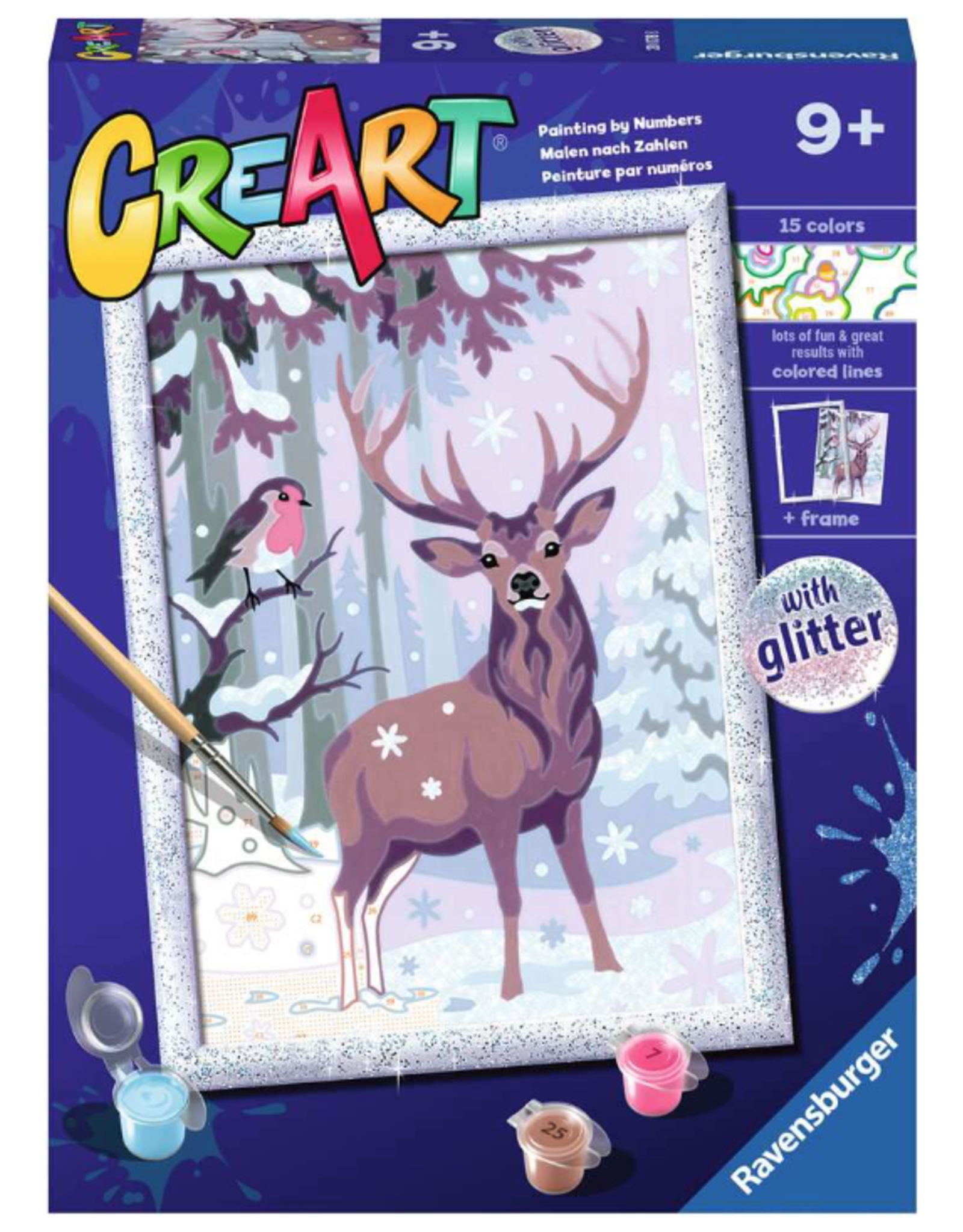 Ravensburger CreART Paint by Numbers, Festive Friends