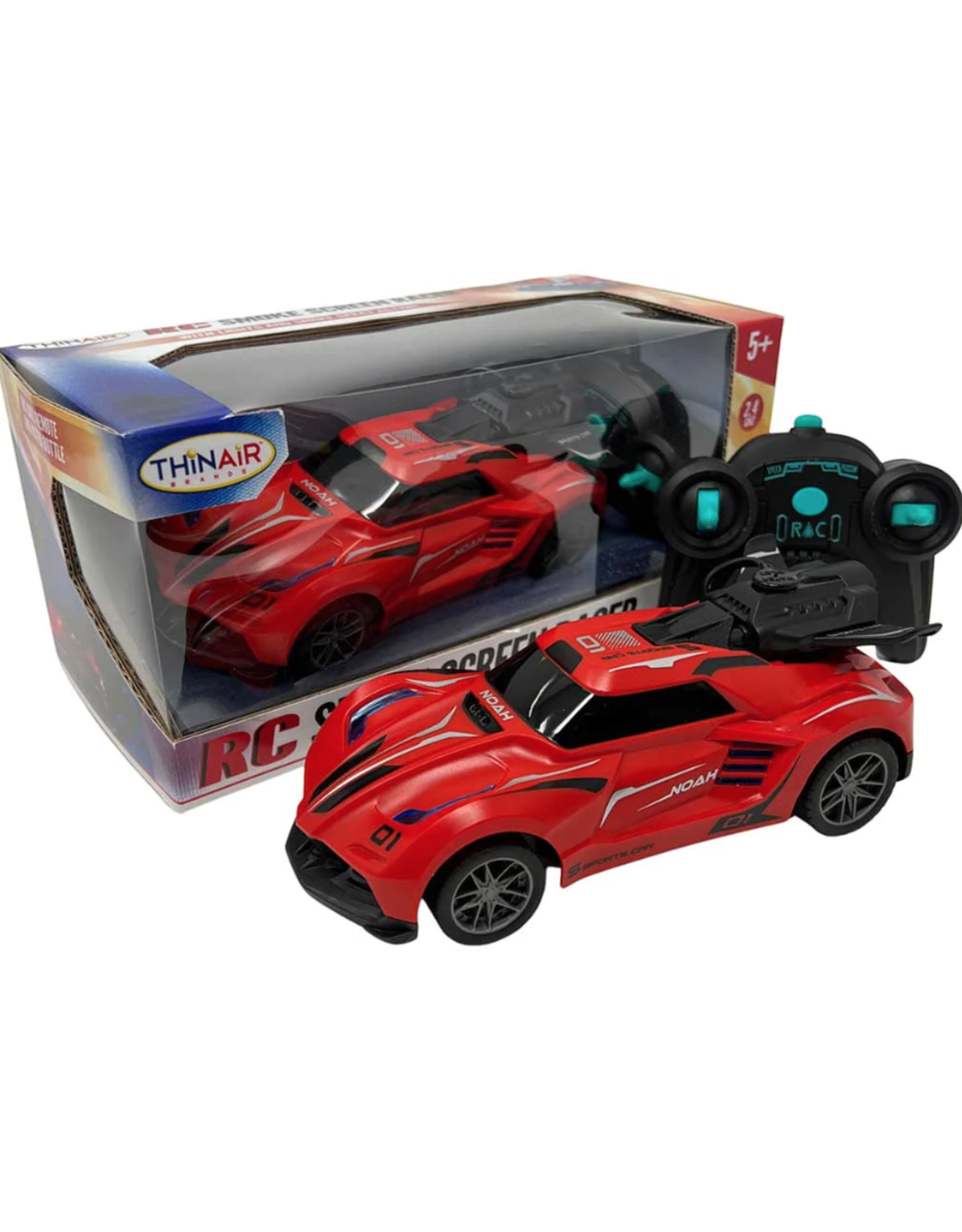 THiN AiR Brands Remote Control Smoke Screen Racer, Red