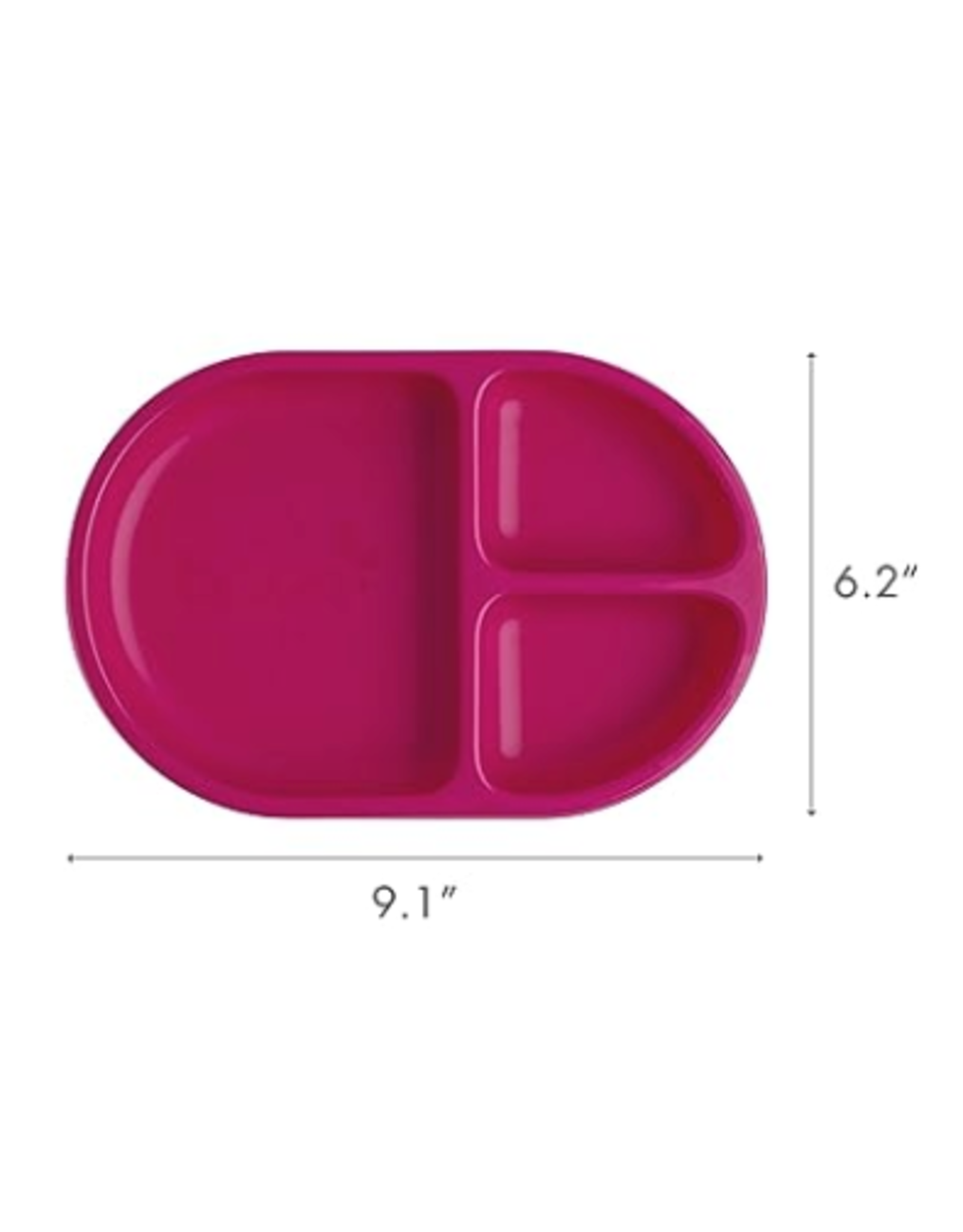 Boon Chow Silicone Plate 3 pk Pink