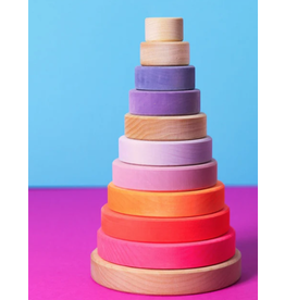 Grimm's Spiel & Holz Design Small Conical Tower Neon - Pink