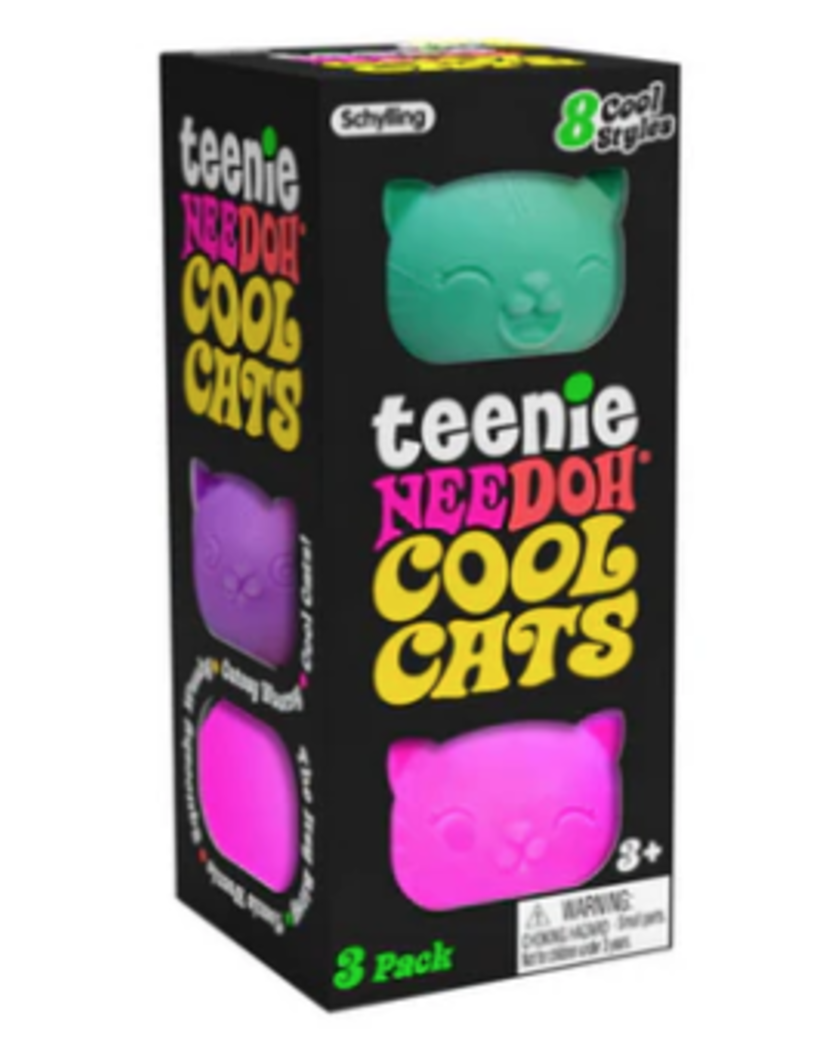 Nee Doh Teenie Cool Cats 3 Pack Nee Doh