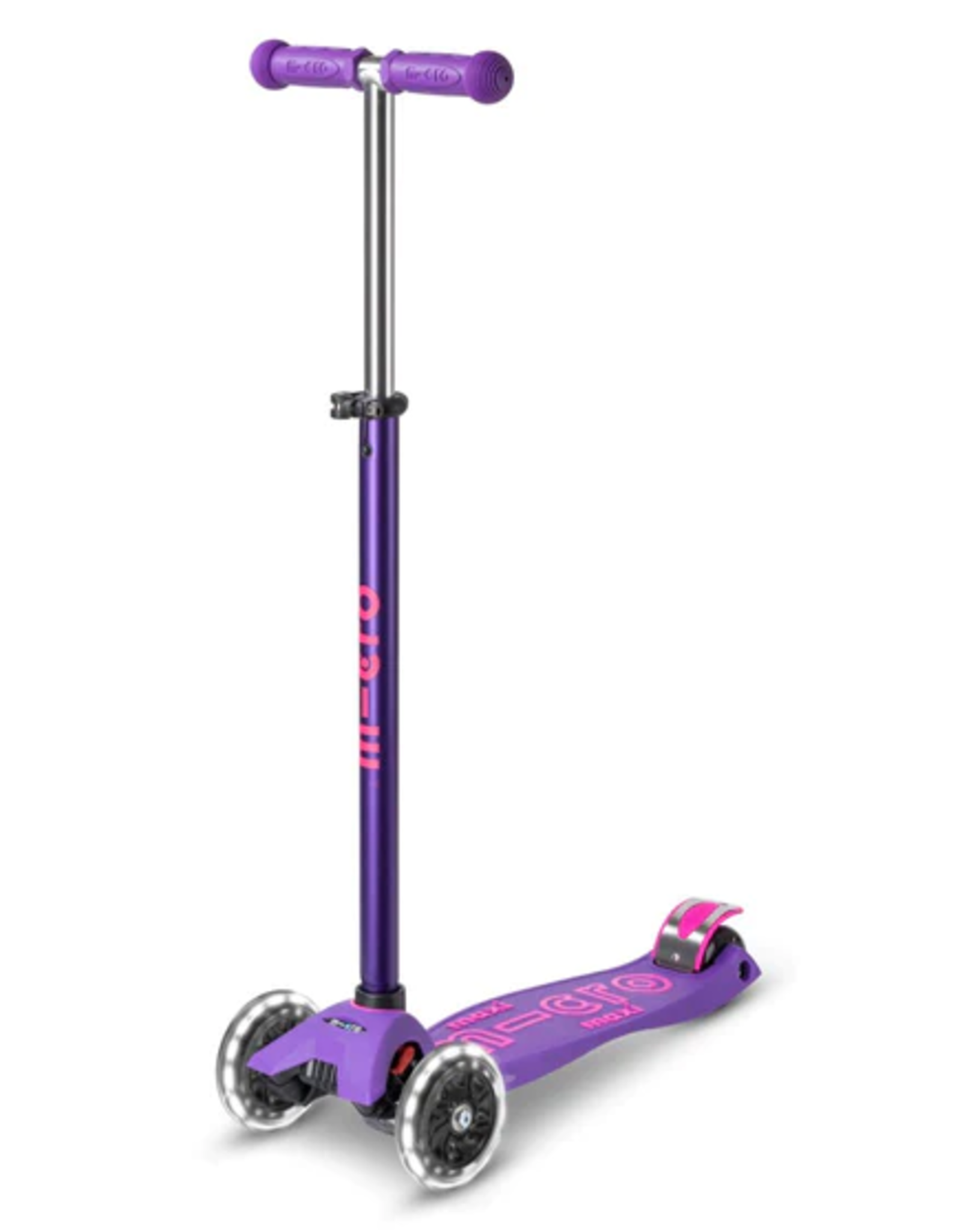 Micro Kickboard Maxi Deluxe LED Scooter Purple
