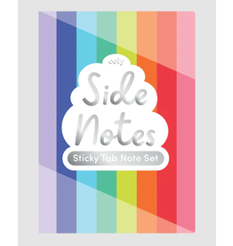Ooly Side Notes Sticky Tab Note Pad Color White