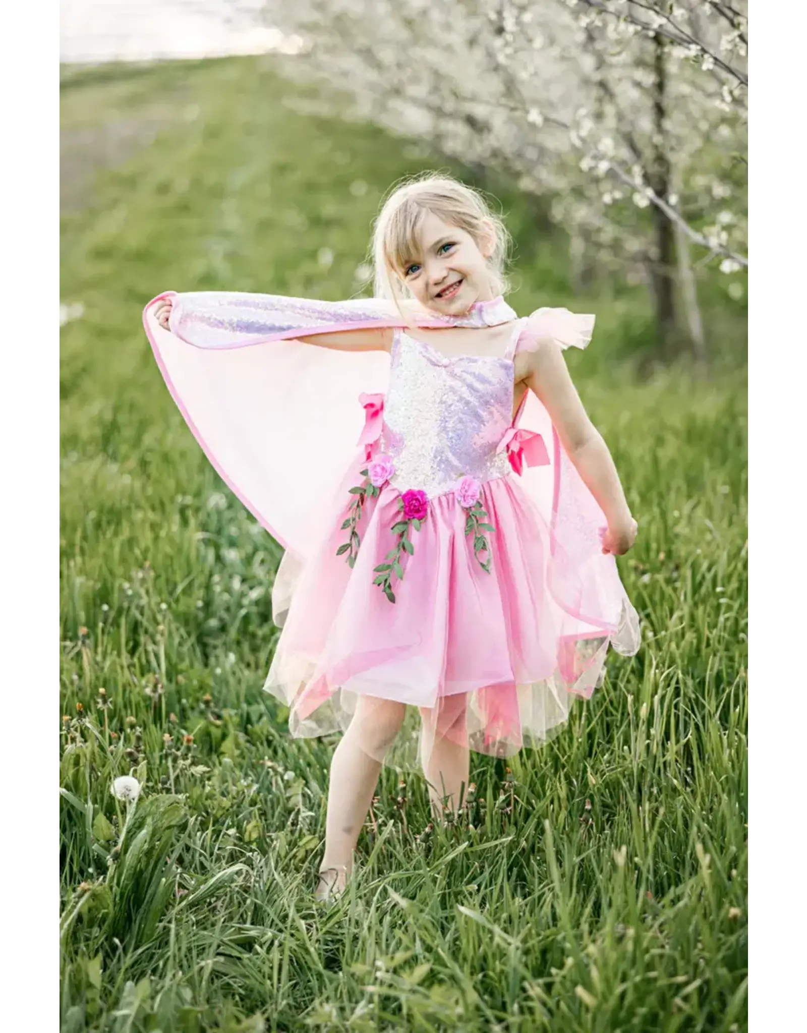 Great Pretenders Sequins Forest Fairy Tunic, Pink, Size 5-6