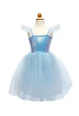 Great Pretenders Sequins Princess Dress Blue Size 7-8