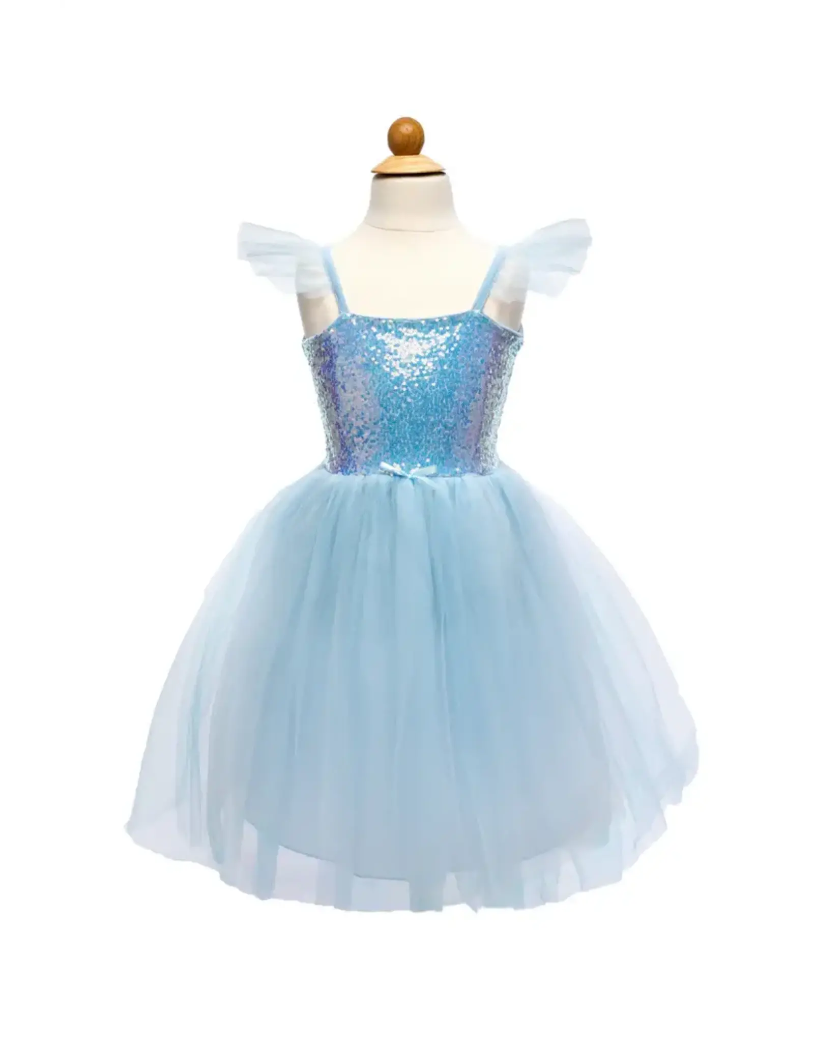 Great Pretenders Sequins Princess Dress Blue Size 7-8
