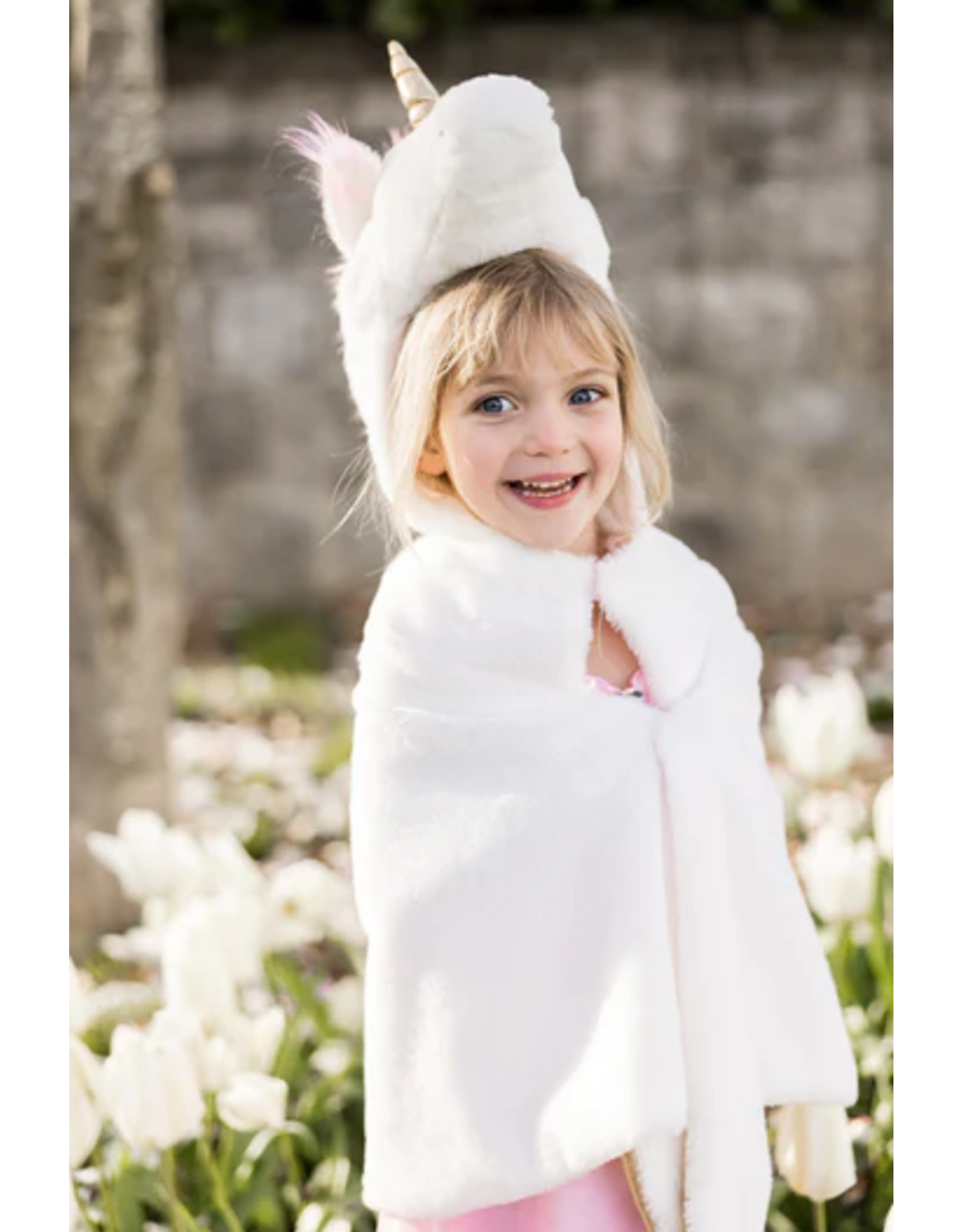 Great Pretenders Unicorn Cuddle Cape White 4-6