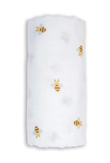 Lulujo Baby Swaddle Blanket Muslin Cotton LG Bees 0M+
