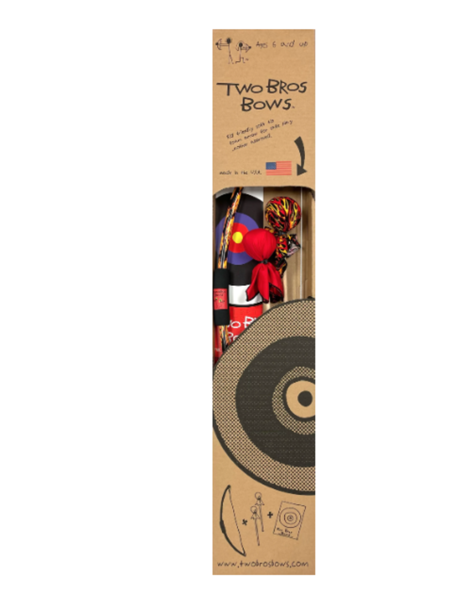 Two Bros Bows Red Bow & Arrow Set