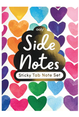 Ooly Side Notes Sticky Notes Tab Sets Rainbow Hearts