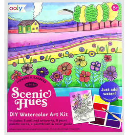 Ooly Scenic Hues D.I.Y. Watercolor Kit Flowers & Gardens