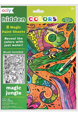 Ooly Hidden Colour Magic Paint Sheets 9 Piece Set Magic Jungle