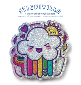 Ooly Stickiville 4 Stickers Happy Rainbows Vinyl