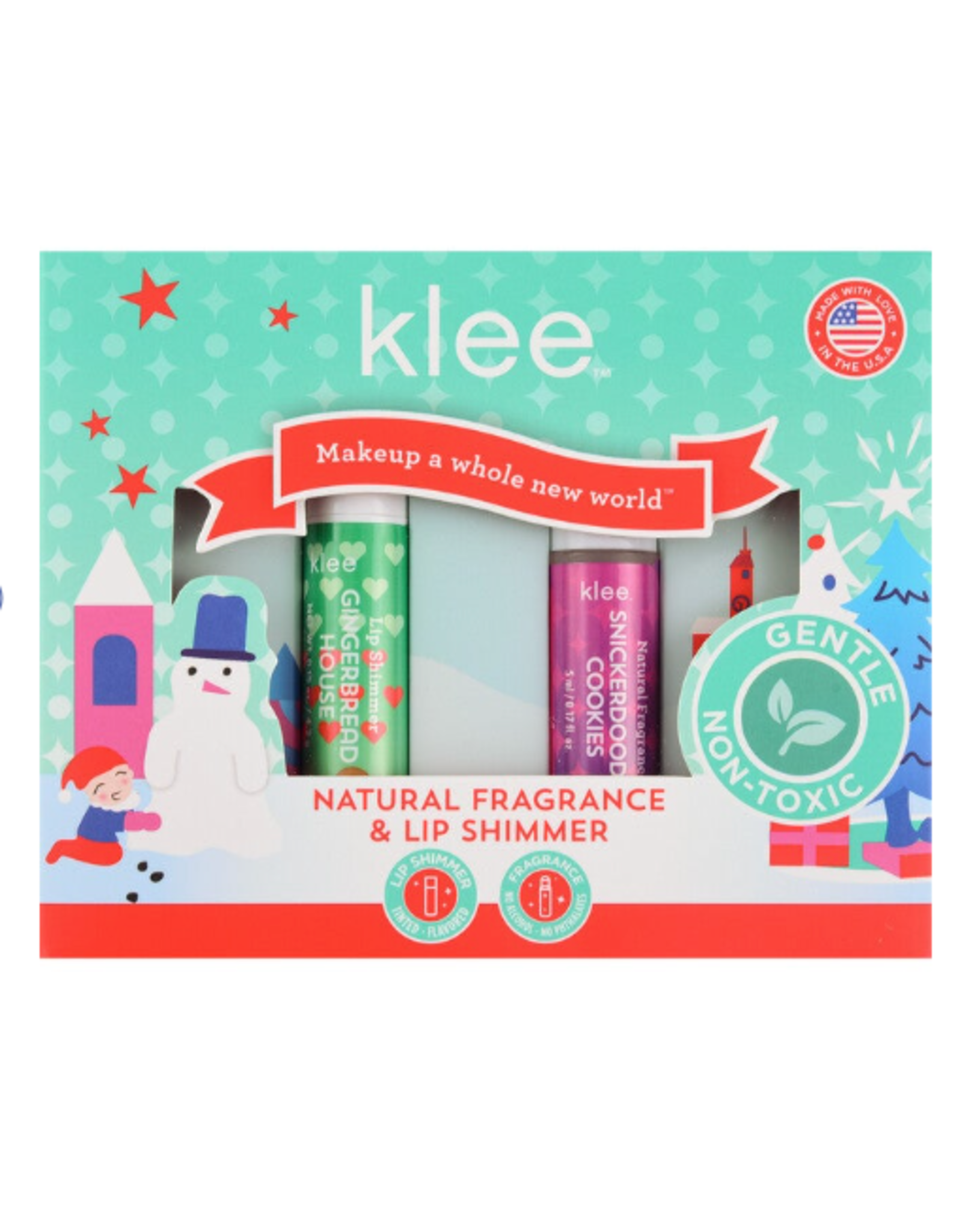 Klee Naturals Snickerdoodle Cookies Natural Fragrance Lip Shimmer Set