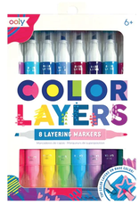 Ooly Color Layers Double Ended Markers Set of 8