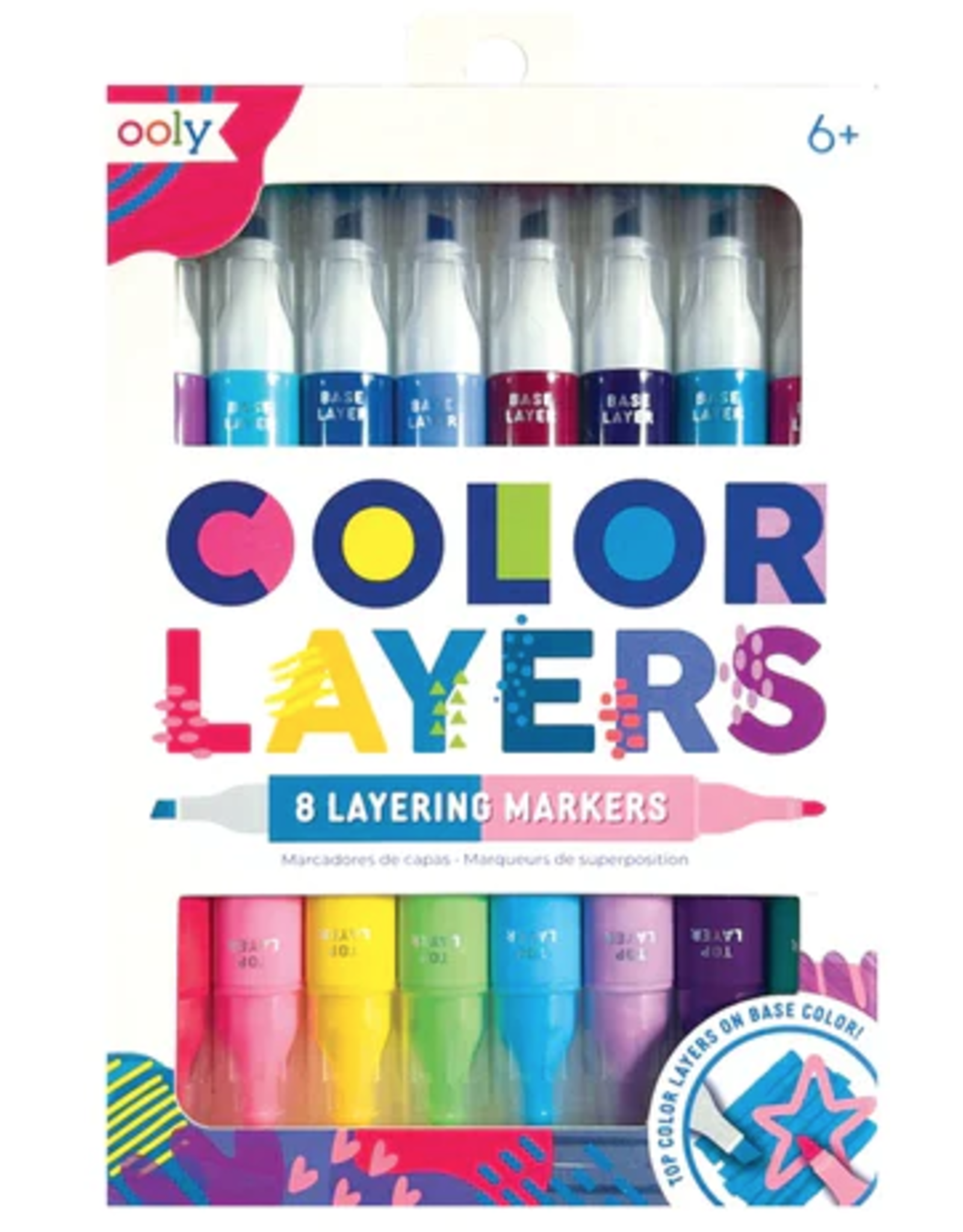 Ooly Color Layers Double Ended Markers Set of 8