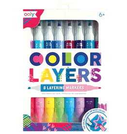 Ooly Color Layers Double Ended Markers Set of 8
