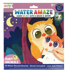 Ooly Water Amaze Water Reveal Boards Baby Animals 13 Piece Set