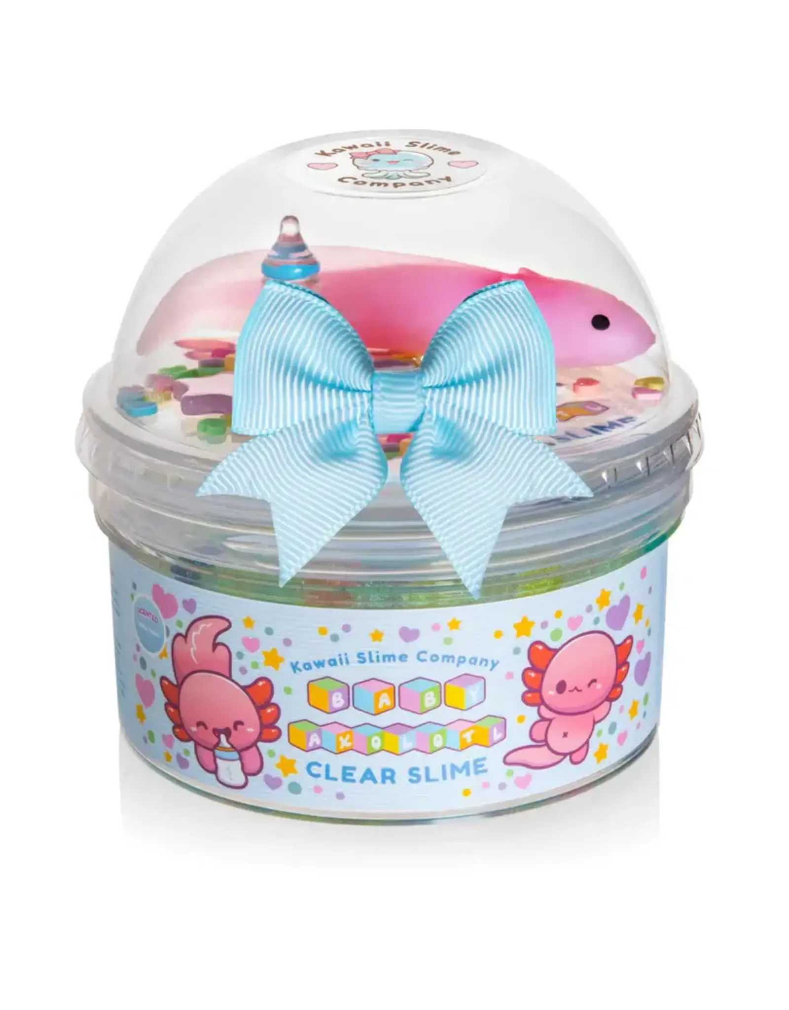 Kawaii Slime Baby Axolotl Clear Slime